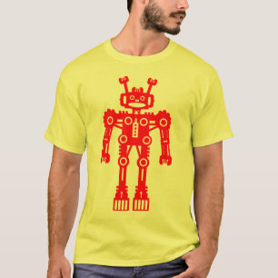 Robot Mk I - (Red) - Customised T-Shirt