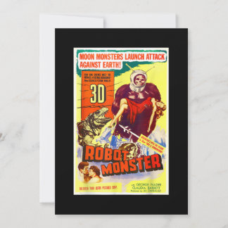 Robot Monster Halloween Horror Sci Fi Ape Outer Sp Save The Date