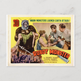 ROBOT MONSTER POSTCARD