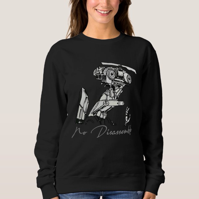 Robot No Disassemble Graphic Sweatshirt (Front)