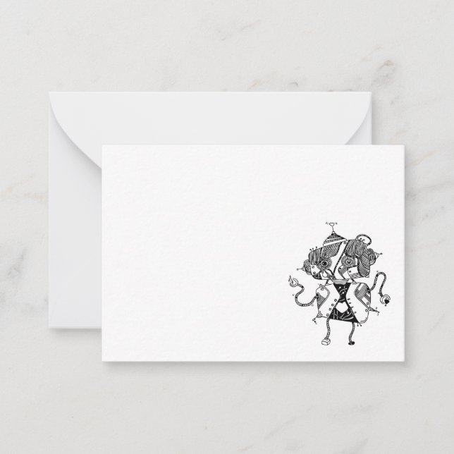 Robot Note Cards (Front)