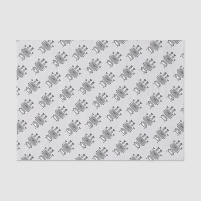 Robot Pattern Tissue Paper (Front)