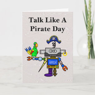 Robot Pirate Card