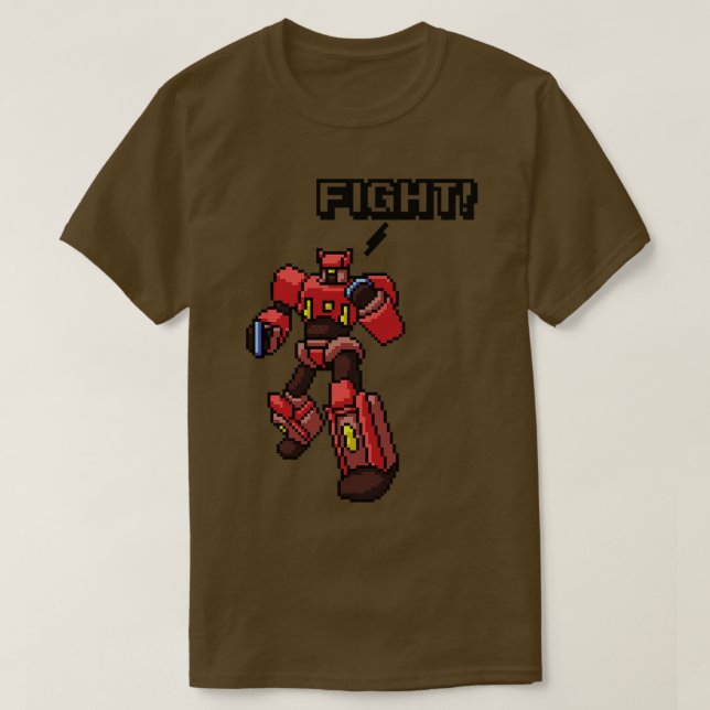 Robot Pixel Art T-Shirt (Design Front)