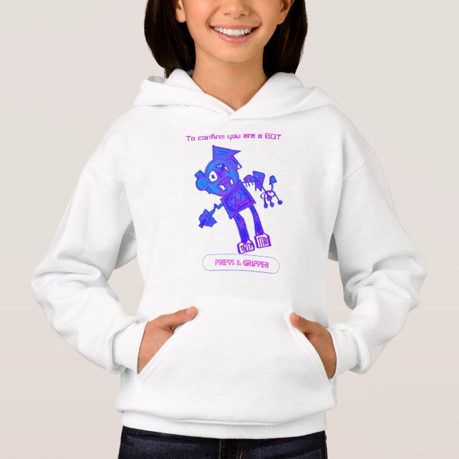 Robot Press & Gripper Hoodie (Front)