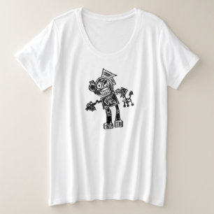 Robot Press & Gripper T-shirt Plus Size T-Shirt
