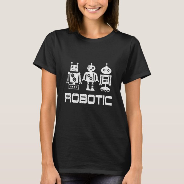 Robot  Robotics Engineer Ai Technology Cyborg Mach T-Shirt (Front)