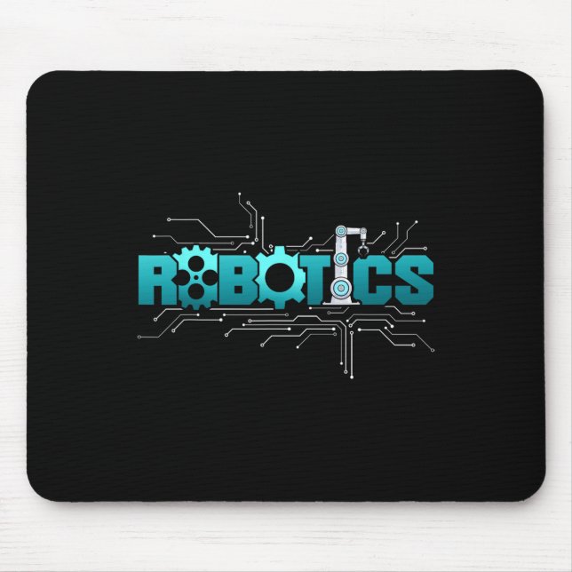 Robot Robotics Engineer Robotics  Mouse Pad (Front)