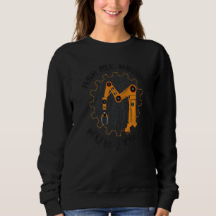 Robot Robotics Engineer Vintage Ask Me About Robot Sweatshirt