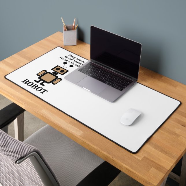 Robot Robotics Technology Funny Desk Mat (Office 2)