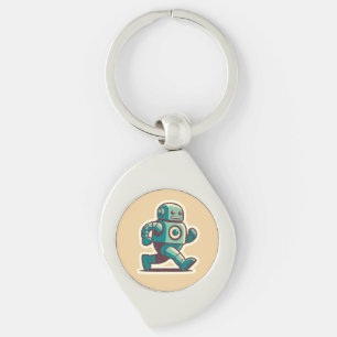 Robot Runner Key Ring