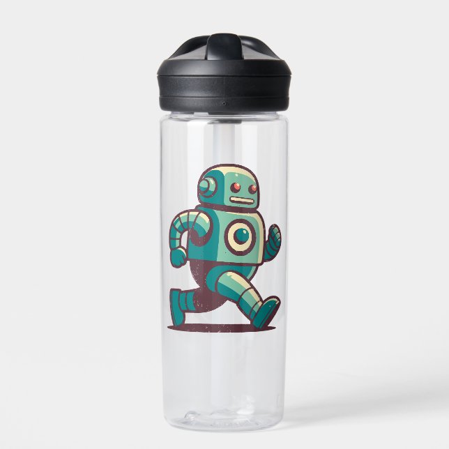 Robot Runner Water Bottle (Front)