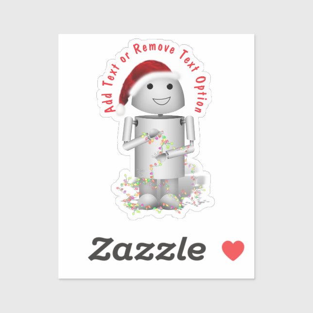 Robot Santa's Helper Christmas (Sheet)