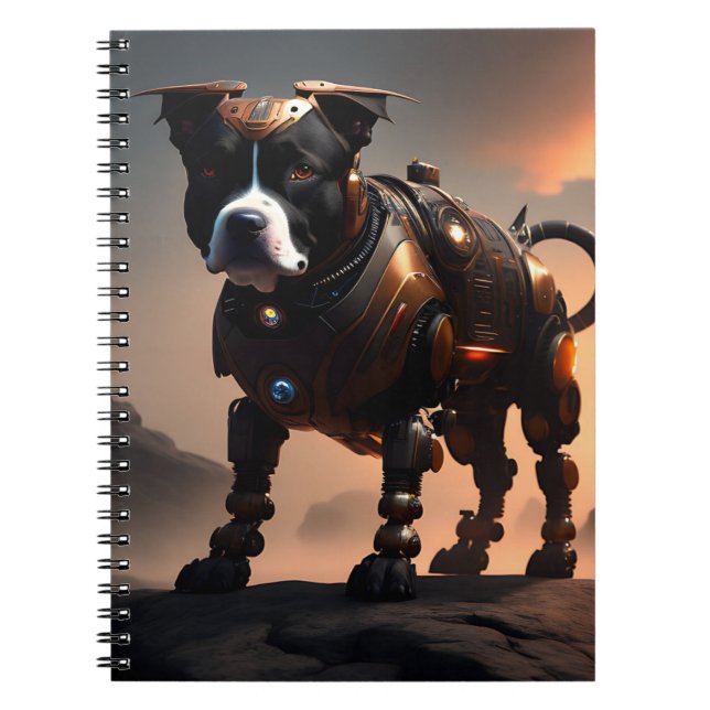 Robot Staffordshire Bull Terrier, Notebook (Front)