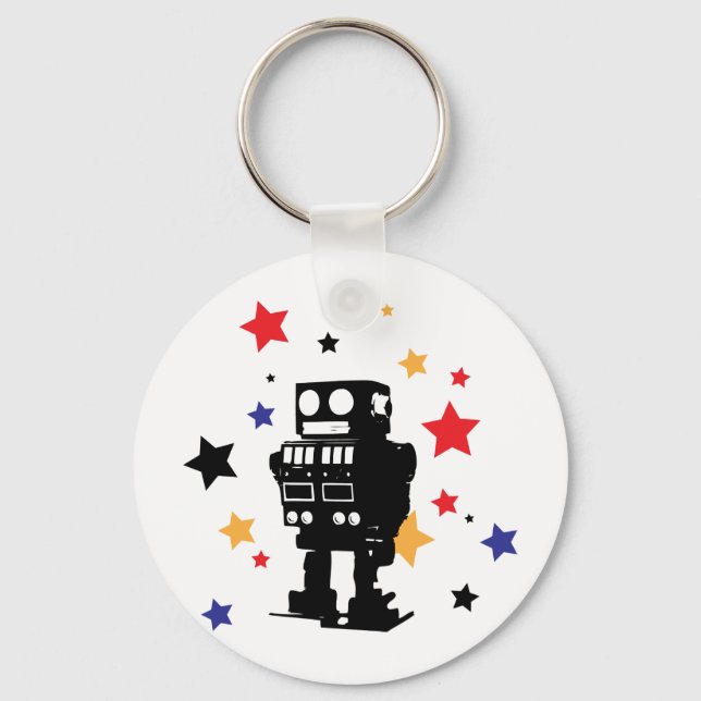 Robot Star Key Ring (Front)
