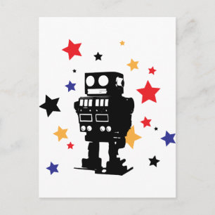 Robot Star Postcard