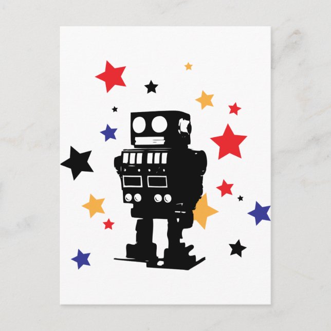 Robot Star Postcard (Front)