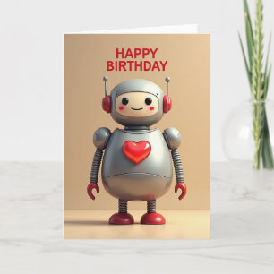 Robot Sweet Birthday Card