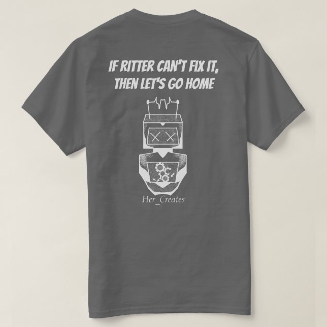 Robot T-Shirt (White Variant)  (Design Back)
