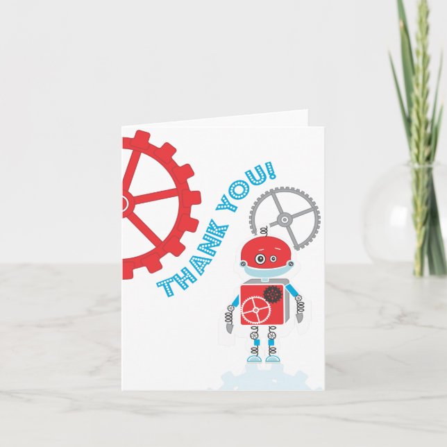 Robot  |  Thank You Card (Front)