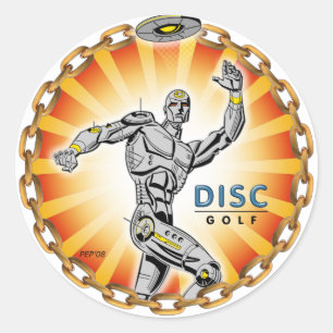 Robot Thrower #2 Classic Round Sticker