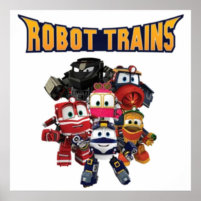 Robot Trains Cartoon show kids Poster (Front)