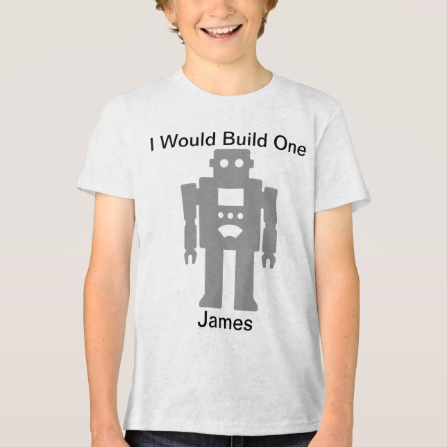 Robot Tri-Blend Shirt (Front)