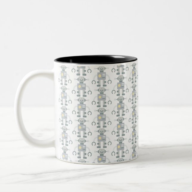robot Two-Tone coffee mug (Left)