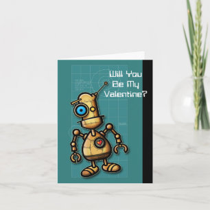 Robot Valentine Holiday Card