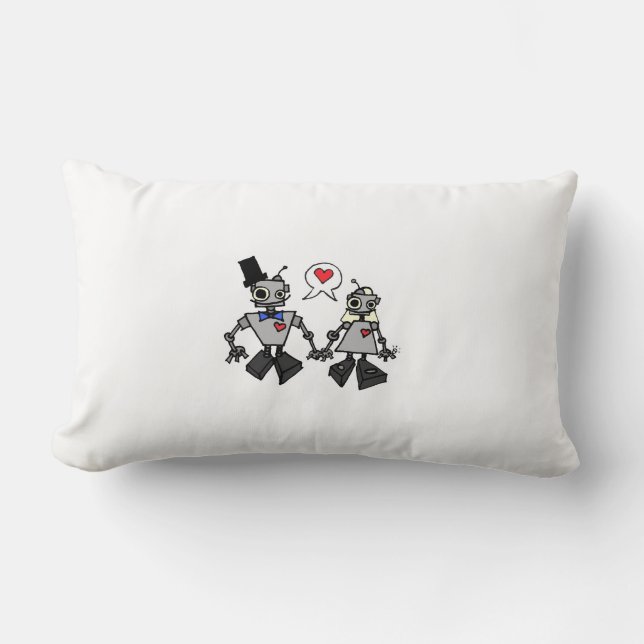 Robot Wedding Lumbar Cushion (Front)