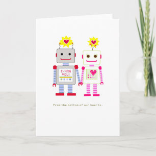 Robot Wedding You Thank Cards