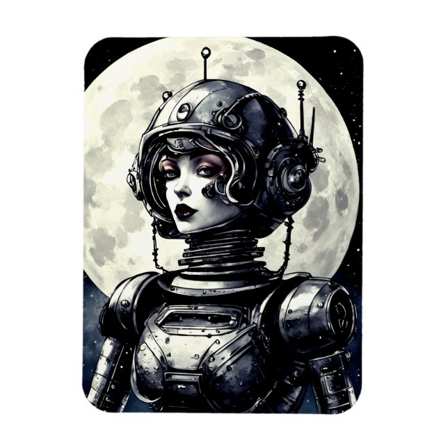 Robot Woman IV Magnet (Vertical)
