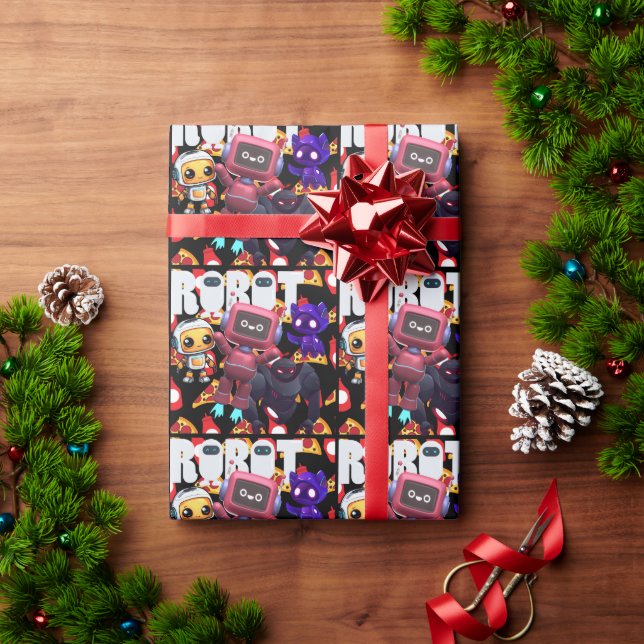 ROBOT WRAPPING PAPER (Holiday Gift)