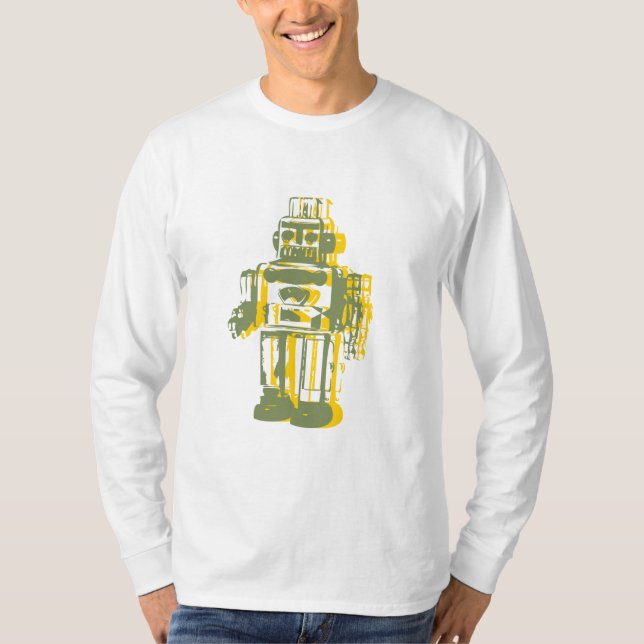 robot_yellow, robot_green T-Shirt (Front)
