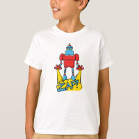 Robot Zapping Illustration