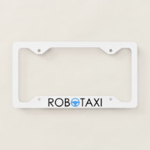 Robotaxi License Plate Frame