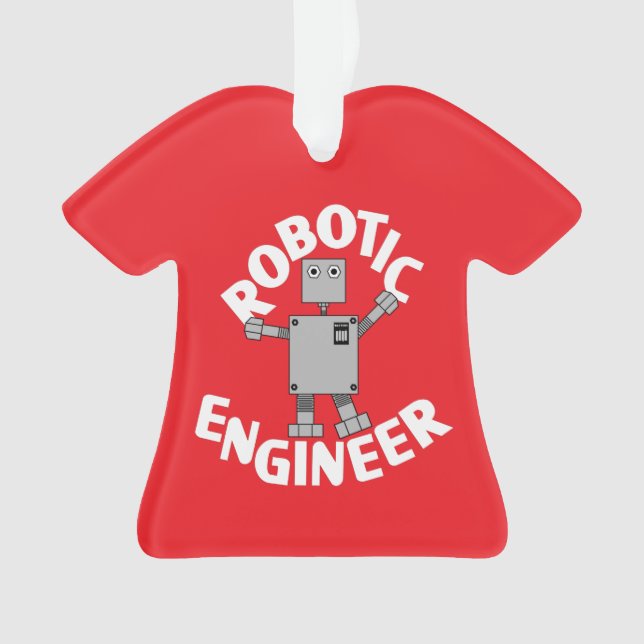Robotic Engineer Robot Ornament (Front)