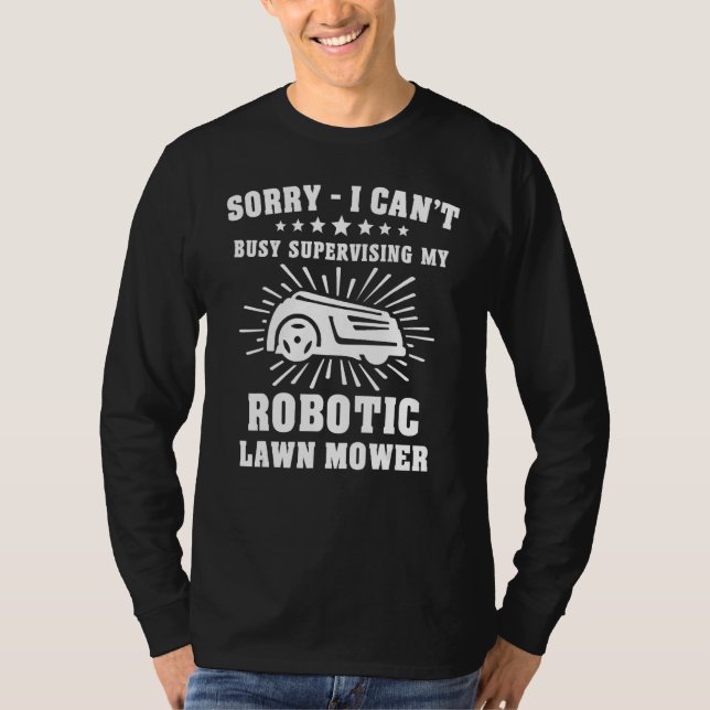 Robotic Lawn Mower Robot Lawnmowing T-Shirt (Front)