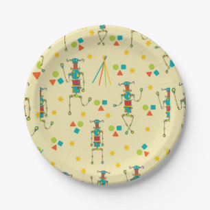 Robotic Party Paper Plate