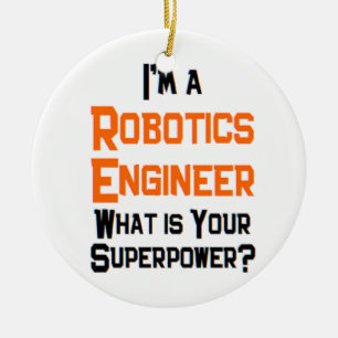 robotics engineer ceramic tree decoration
