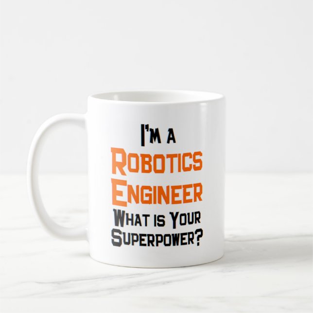 robotics engineer coffee mug (Left)