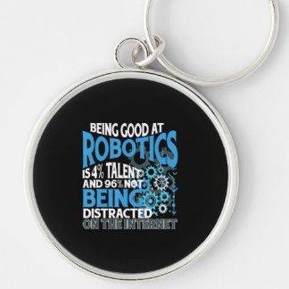 Robotics Engineer Talent Distracted Scientist Joke Key Ring