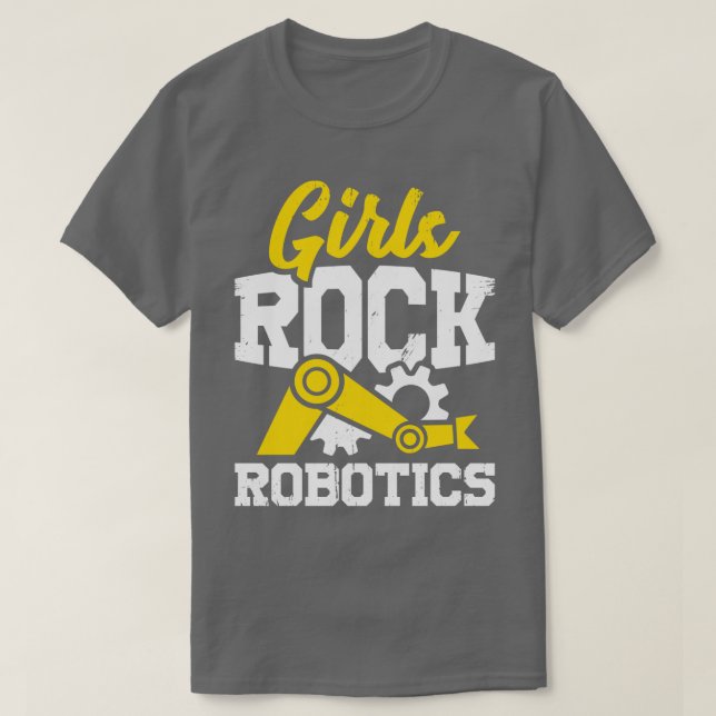 Robotics Engineering Girl Engineer Gift  T-Shirt (Design Front)