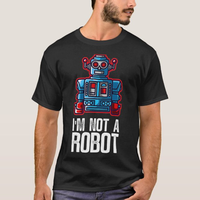 Robotics Engineering Robot Nerd Droids AI VR Data  T-Shirt (Front)