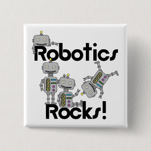 Robotics Rocks 15 Cm Square Badge