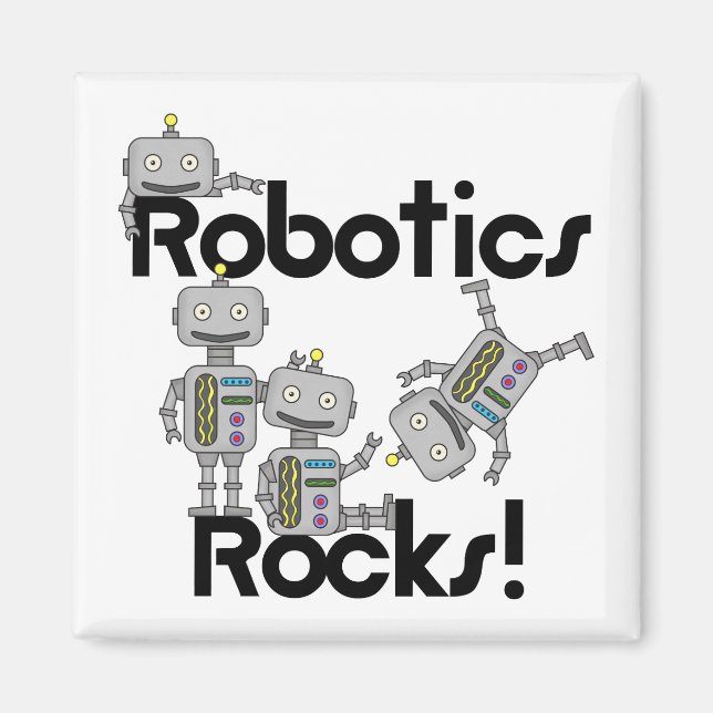 Robotics Rocks Magnet (Front)