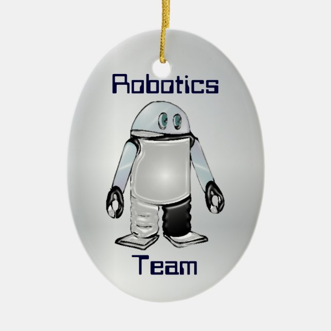 Robotics Team or Club Personalised Ornament (Front)