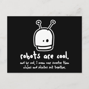 robots are cool2 postcard