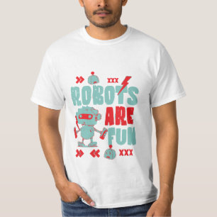 Robots Are Fun customisable colour palate T-Shirt