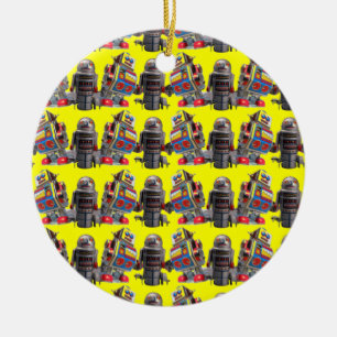 Robots Ceramic Tree Decoration